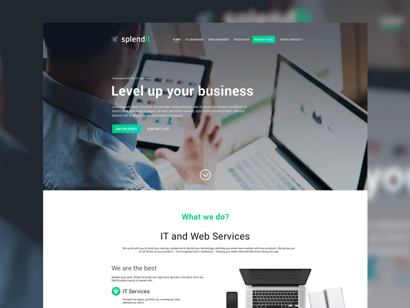 Splendit Web Development tech laptop it green development design website web