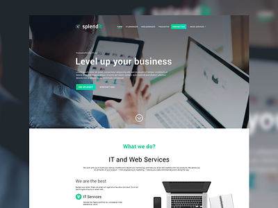 Splendit Web Development design development green it laptop tech web website