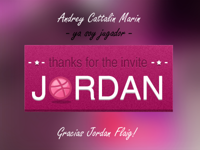 Thanks. Now i'm a player :) andrey desing dribbble invitation invite invited player shot spain spanish