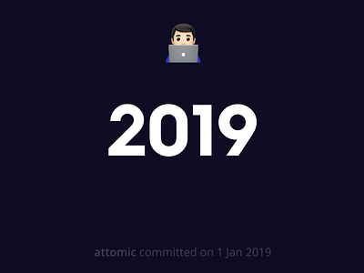 Starting 2019 2019 design desktop flat new year 2019 simple