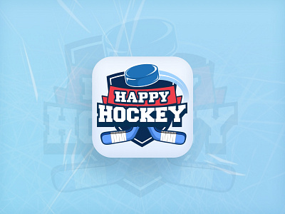 Icon for Happy Hockey game app appstore art artwork design game gismart hypercasualgames icon ios minimal mobile ui ux vector