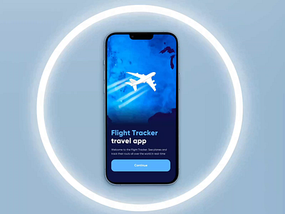 Onboarding video | Flight Tracker by Applace 3d animation app applace apple apps appstore branding design flight globe map minimal mobile motion graphics plane track tracker ui ux