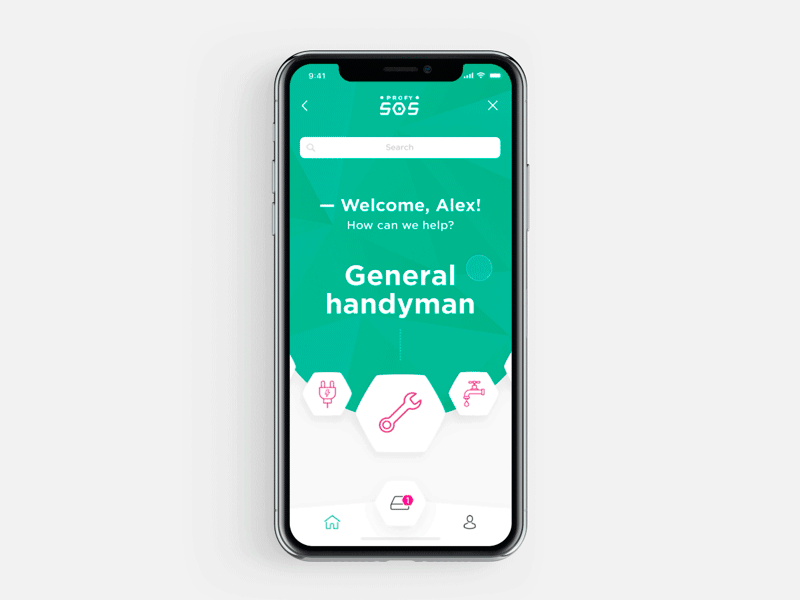 Animation for home screen Profy505 app animation app design icon ios minimal mobile typography ui ux vector