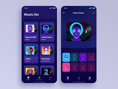 Music app concept app appstore clean design ios minimal mobile typography ui ux