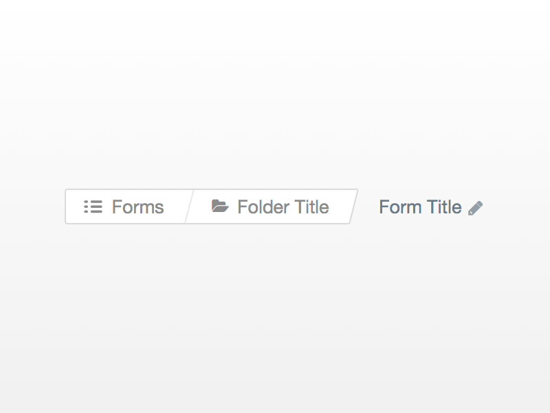 Breadcrumbs UI by Aaron White on Dribbble