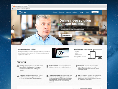 Homepage Redesign homepage viddler