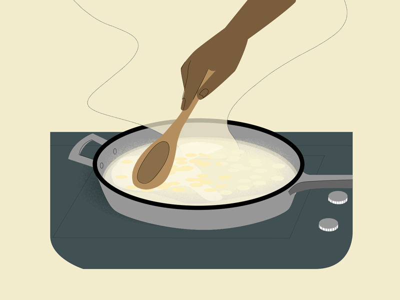 Sauteed after affects aftereffects animation animation art baking cooking app foodie gif illustration kitchen loop animation photoshop recipe app vector
