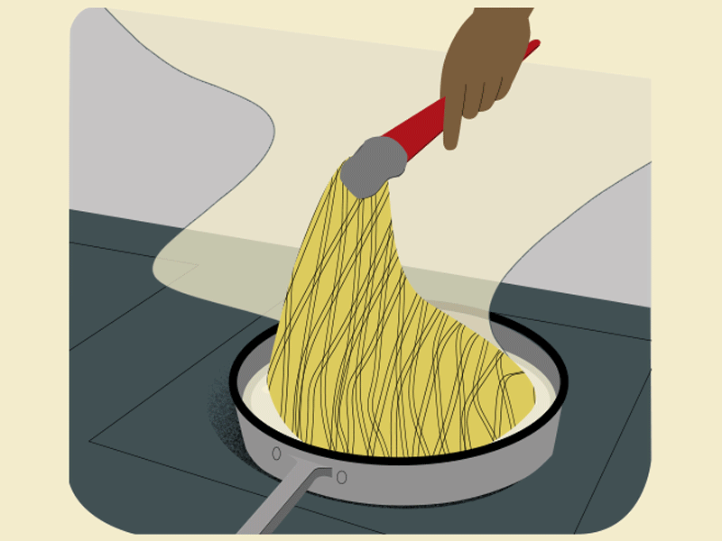 Pasta Toss after affects animation animation art cooking cooking app gif illustration kitchen loop animation pasta photoshop recipe app spaghetti