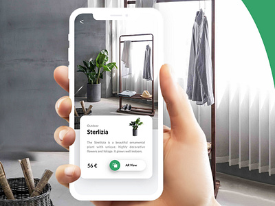 GardenAR - AR Plant View App app ar design ecommerce ecommerce app ecommerce design flower icon mobile nature tech ui visualization