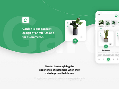 GardenAR - Case Study app ar case study design ecommerce ecommerce app ecommerce design flower flowers icon illustration mobile nature ui web