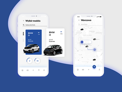 Car Sharing App app design mobile ui ux