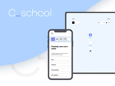 Learn programming with C_school app branding design icon mobile ui ux web