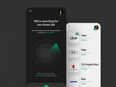 FILTTR - Recruting App app branding design mobile ui ux