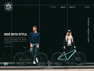 Cult. landing page web design