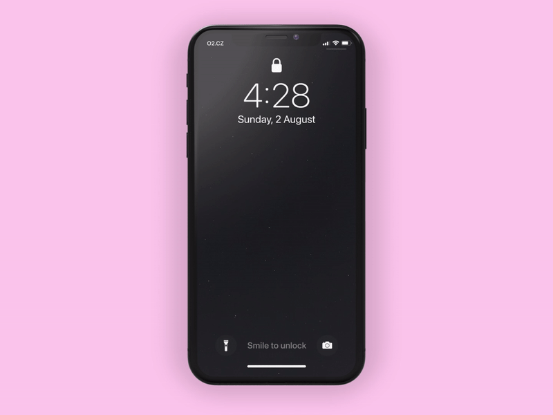 😊 Smile to unlock emotional design faceid ios lockscreen rotato slidetounlock