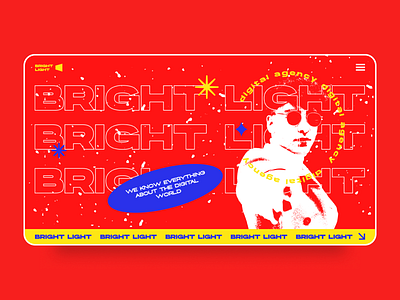Digital agency Bright light design graphic design illustration ui vector webdesign
