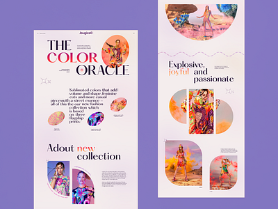 Desigual Collaboration colorfull design fashion girl landingpage ui webdesign