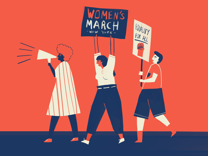 Women's March by Maya Ish Shalom on Dribbble