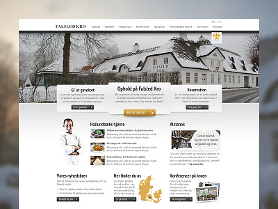 Falsled Kro clean danish denmark design exclusive falsled gourmet inn kro minimalistic simple website