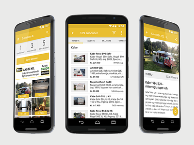 Gul og Gratis android app buy clean design gul og gratis interface material sell simple