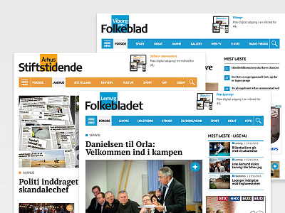 Midtjyske Medier content blocks denmark midtjyske medier newspapers style template website
