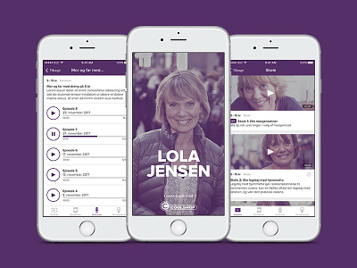 Lola Jensen - family counselor app advice android app app design clean family family courselor ios iphone minimal podcast purple video