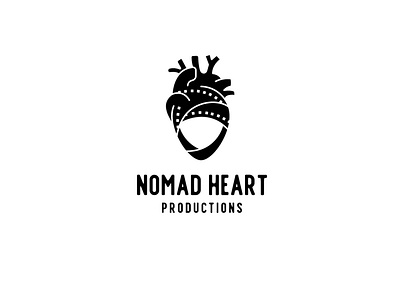 Nomad Heart Productions design film heart human heart illustration logo nomad productions