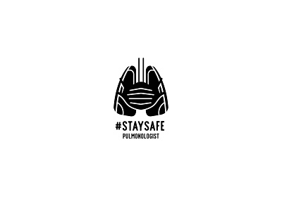 Staysafe antivirus coronavirus human heart illustration logo logo design lungs mask protection smog smoke virus wearing