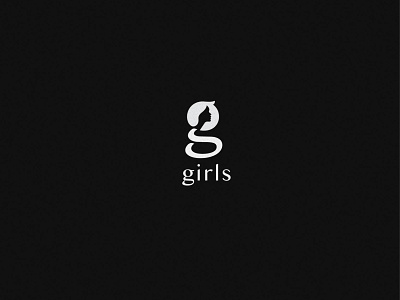 Girls clever dope girls hair logo logo design negative space women