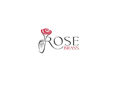 Rose Brass brass design illustration logo logo design music rose