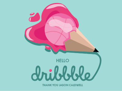 hi dribbble! debut first shot hello dribbble illustration illustrator