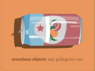 mundane object #5: san pellegrino can animation can design drawing illustration illustrator process sketch