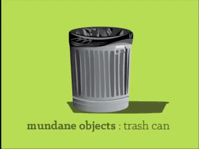 mundane object #6: trashcan drawing gif illustration illustrator process