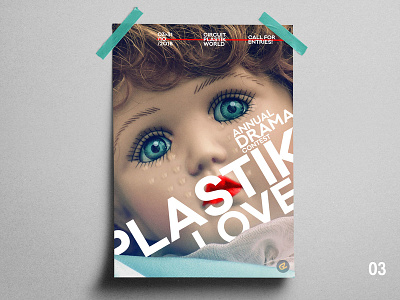 Plastik Love 31 days of poster aesthetic brazil challenge cry design doll drama font inktober mockup modernism plastic poster tears typography