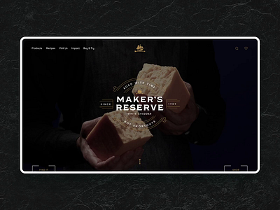 Tillamook’s Maker’s Reserve - Microsite cheese design layout microsite oregon webdesign webdevelopment website website design