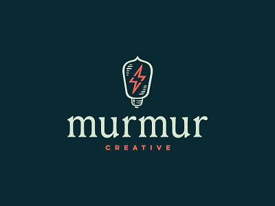 Murmur Creative - Logo light bulb lightning logo murmur