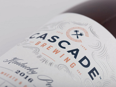 Cascade Brewing - Label Detail beer brew brewing c cascade oregon pdx silver foil sour beer