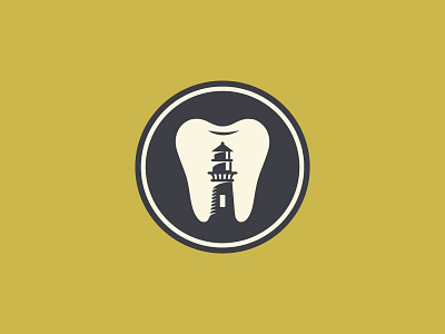 Doug Chadwick DDS - Logo Mark dentist lighthouse logo oregon tooth