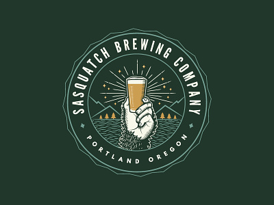 Sasquatch Brewing Co. - Seal beer bottle cap brewing company hand oregon pint portland rays sasquatch seal