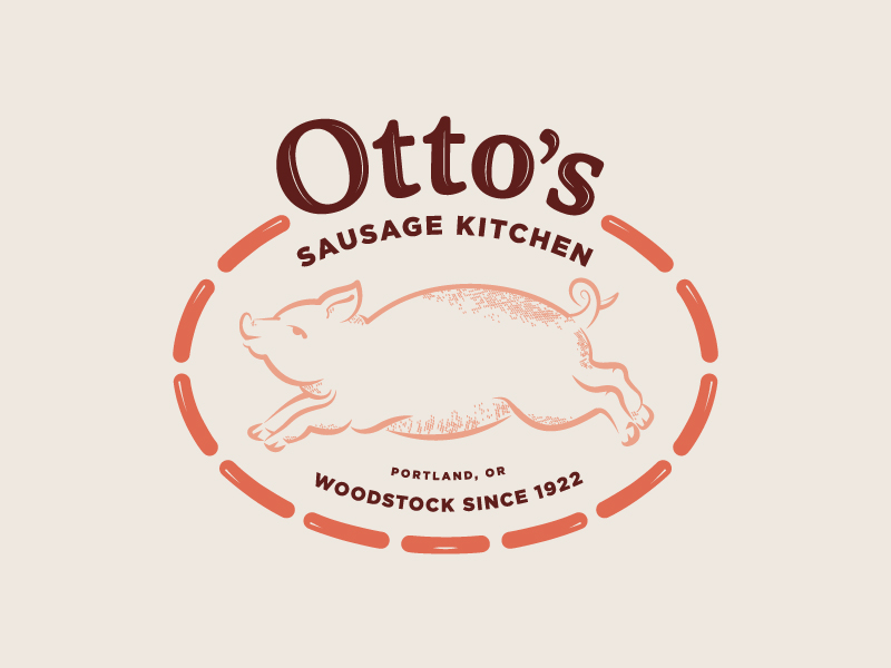 Otto S Sausage Kitchen Logo By Murmur Creative On Dribbble   Ottos Sausage Logo 