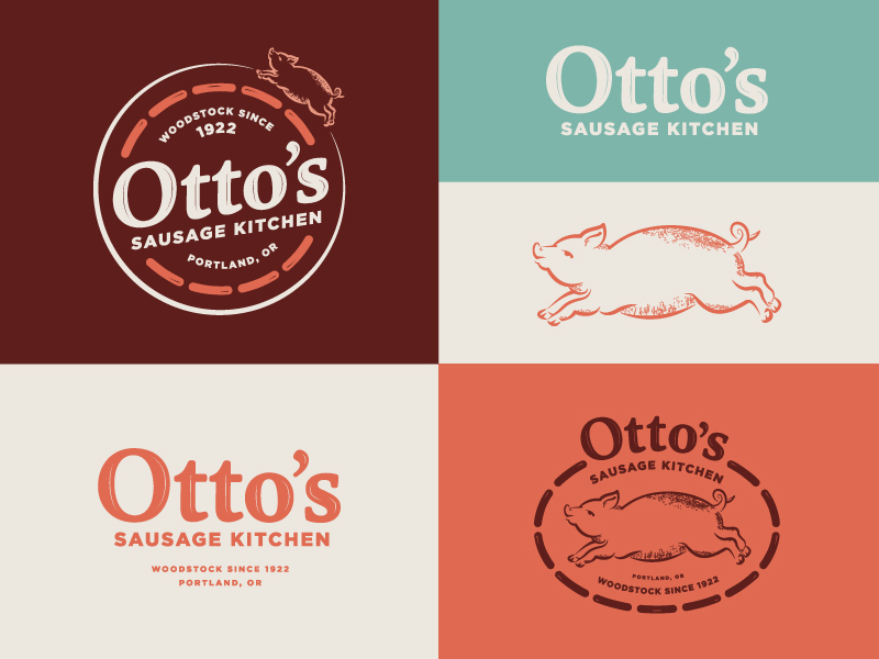 Otto S Sausage Kitchen Logo Variants By Murmur Creative On Dribbble   7debb450cd61f6616f6282a2c850a00c 