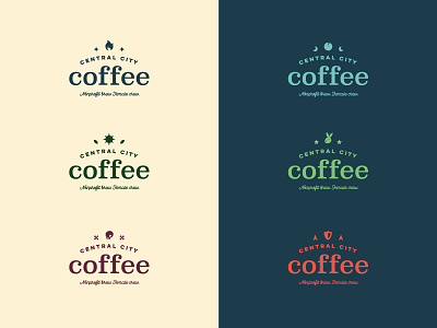 Central City Coffee - Sub Brands coffee logo non profit oregon pdx portland type typography