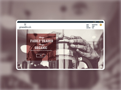 Groundwork Coffee - Website Design coffee coffee website duotone homepage website