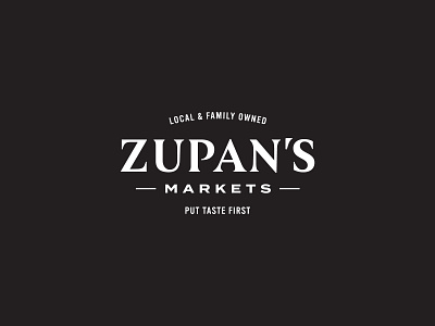 Zupan's Markets - Logo branding design logo monogram pdx portland type wordmark