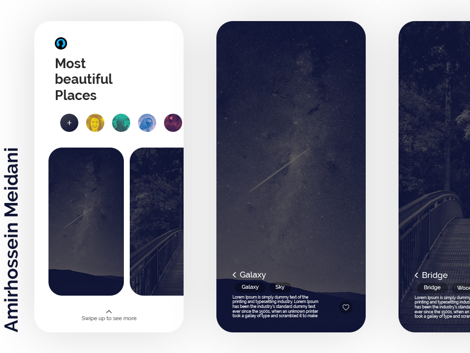 Most beautiful Places Ui by Amirhossein Meydani on Dribbble