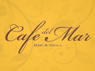 Cafe del Mar logo Concept