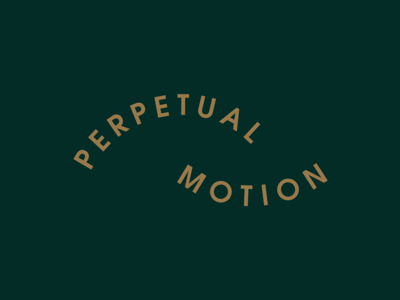 Perpetual Motion - Wordmark and Tag animation brand brand animation branding logo logo animation motion motion design motion graphics wordmark