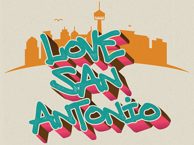 Promotional Graphic branding church city cityscape design flyer illustration letttering love missions typogaphy urban vector
