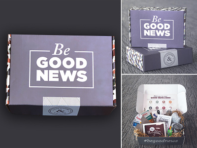 Good News Box box branding church curated curated box design good good news news shipping box
