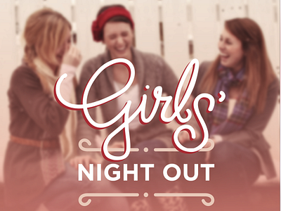 Girls Night Out Event event girls night out girls night out flyer ladies night ladies night flyer laughter type treatment women